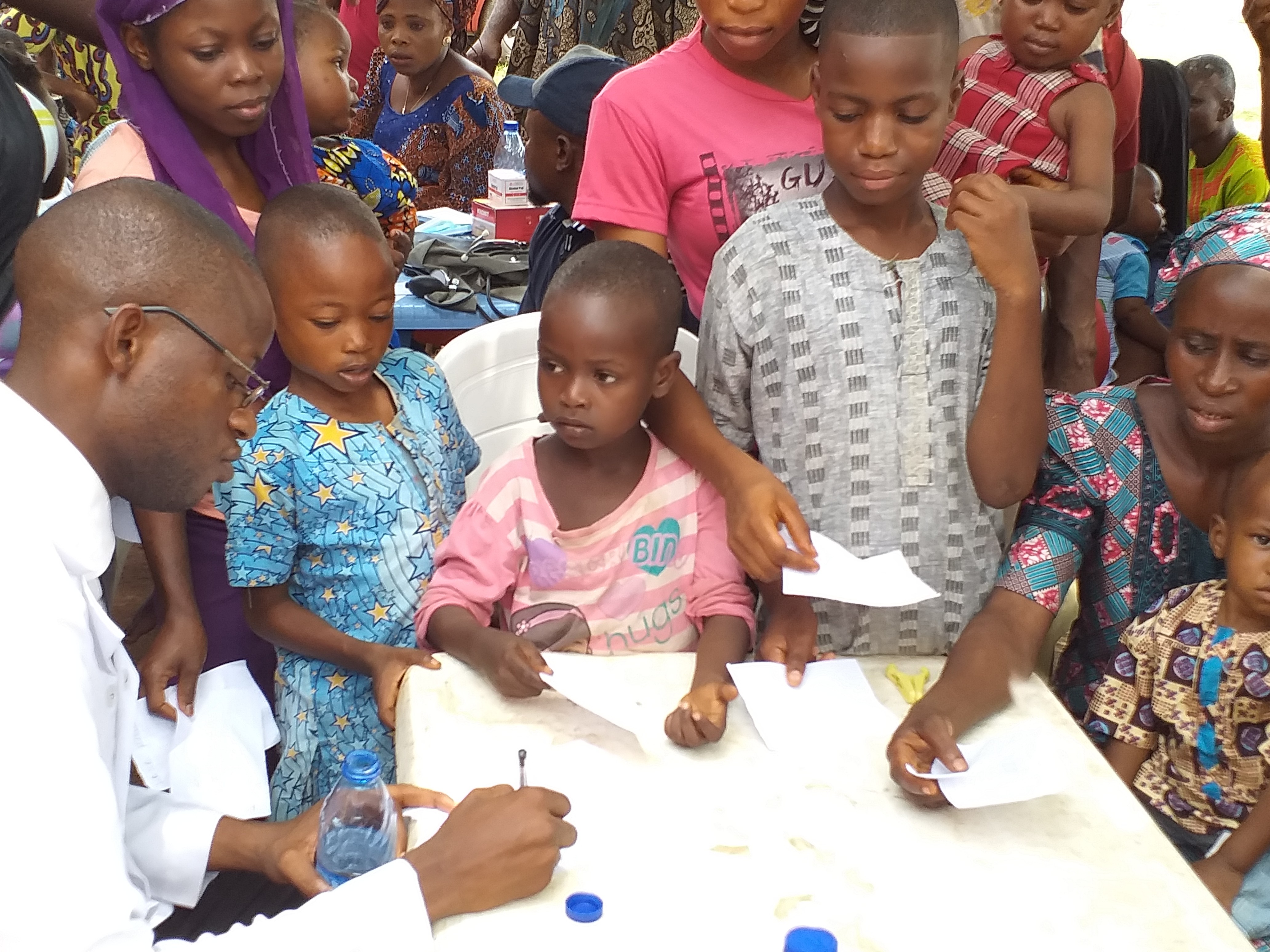 Medical outreach providing healthcare to children